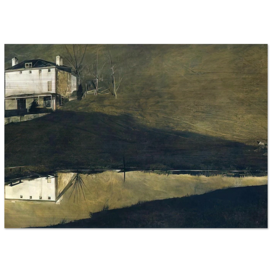 BROWN SWISS - Andrew Wyeth Brushed Aluminum Print - 70x100 cm / 28x40 inches | Andrew Wyeth Aluminum Print | Andrew Wyeth Prints