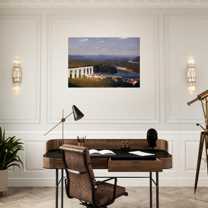 Valley of the Seine - Edward Hopper Brushed Aluminum Print - 70x100 cm / 28x40 inches | Edward Hopper Aluminum Print | Edward Hopper Prints