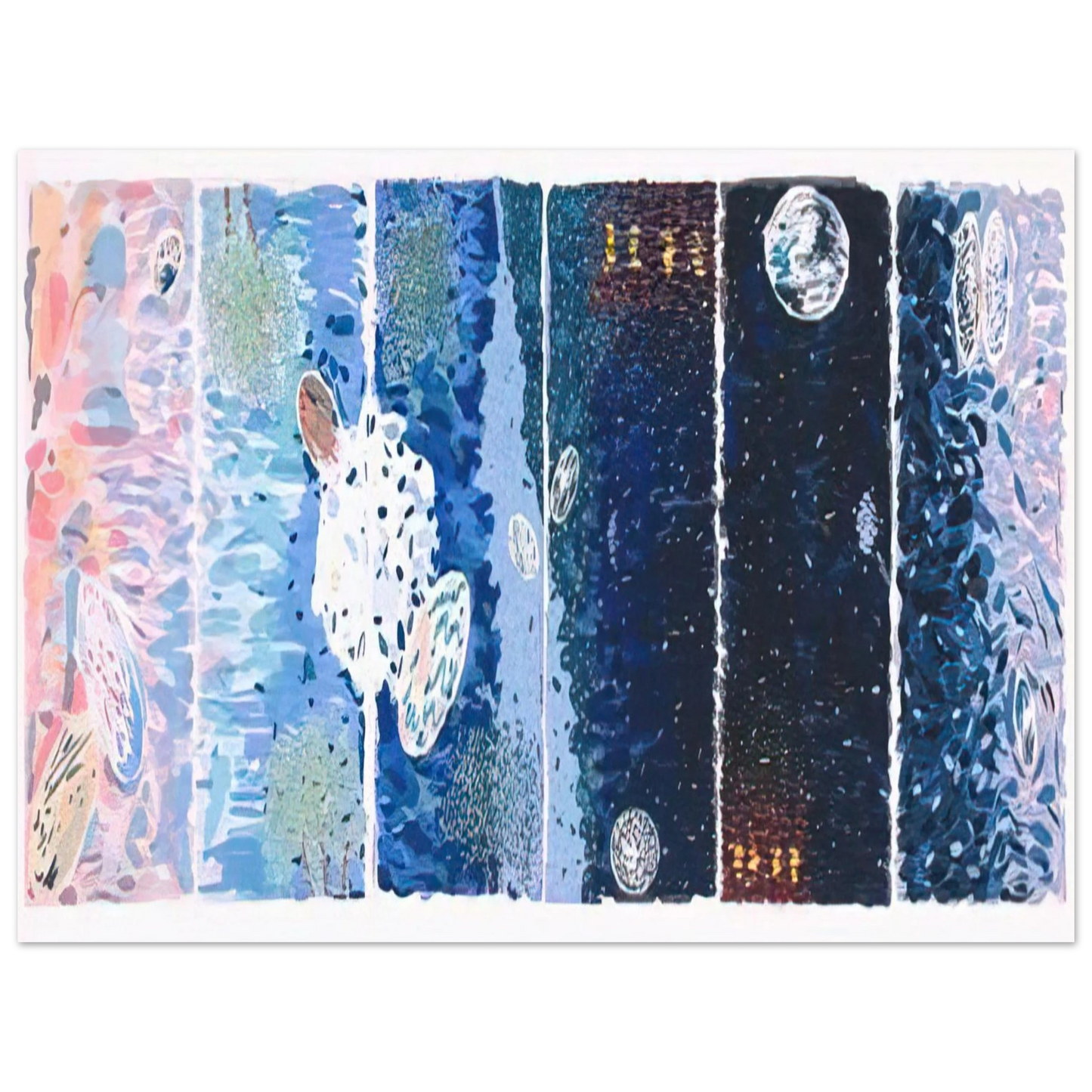 Jennifer Bartlett - At Sea Japan - 1980  75x100 cm / 30x40inches Fine Art Poster