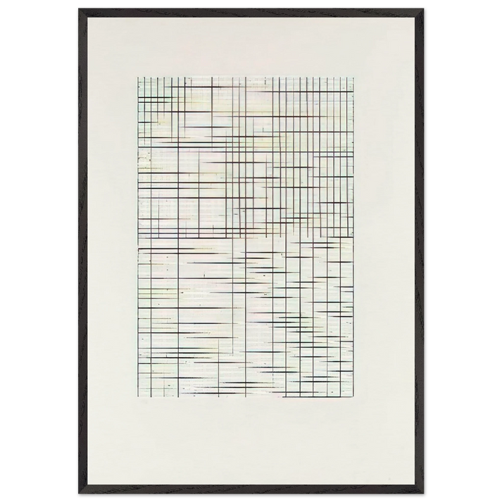 Untitled from Adriatics - Minimalism - Brice Marden 70x100 cm / 28x40 inches Framed Art Print – Black Wooden Frame