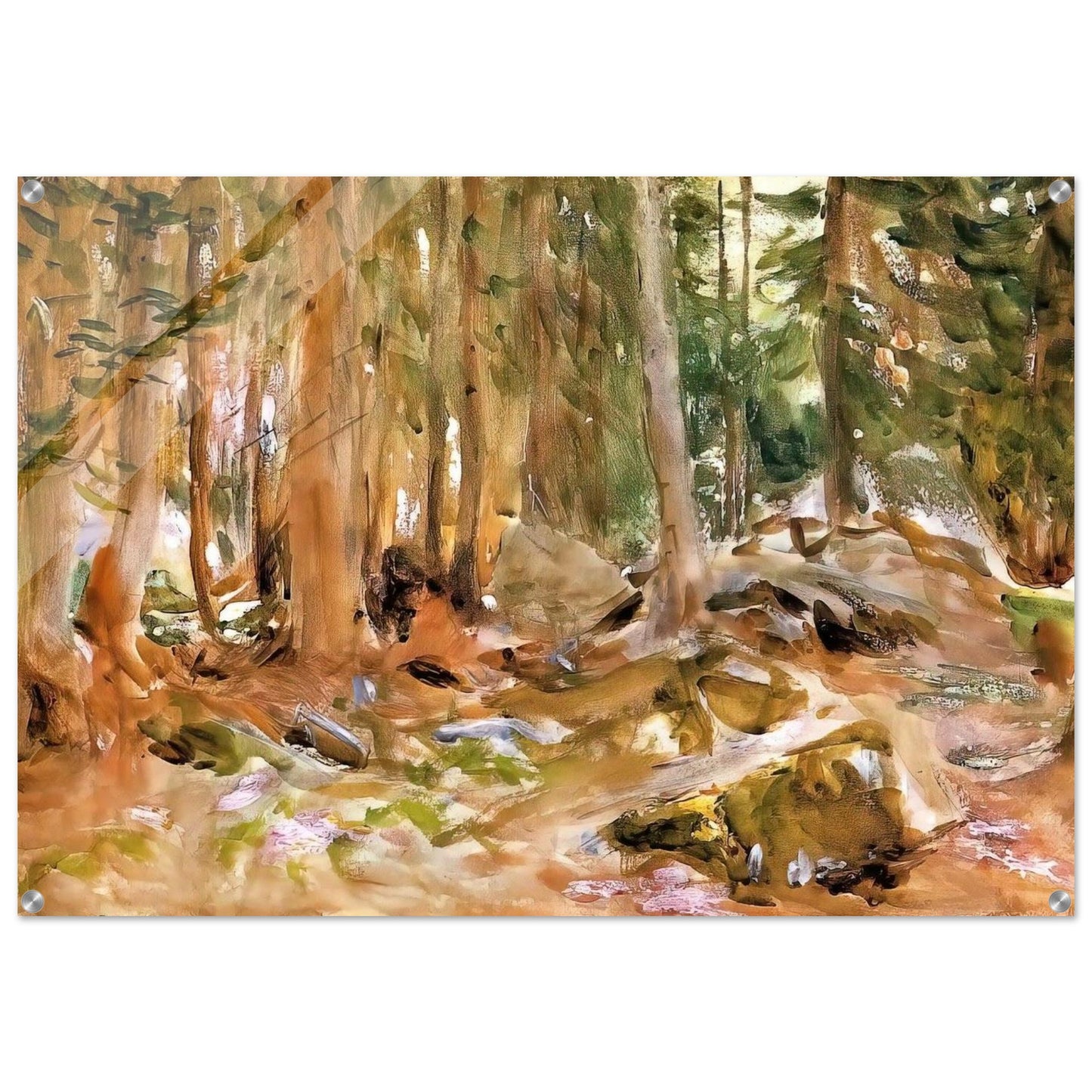 Pine Forest - John Singer Sargent Acrylic Print - 70x100 cm / 28x40″ inches