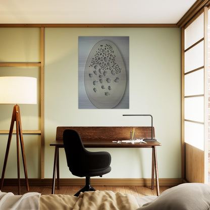 Concept Spatiale - 1963 - Lucio Fontana Brushed Aluminum Print - 70x100 cm / 28x40 inches | Lucio Fontana Aluminum Print | Lucio Fontana Prints