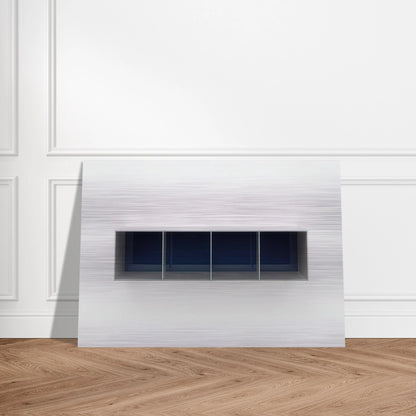 Untitled Menziken - 1988 - Donald Judd Brushed Aluminum Print - 70x100 cm / 28x40 inches | Donald Judd Aluminum Print | Donald Judd Prints
