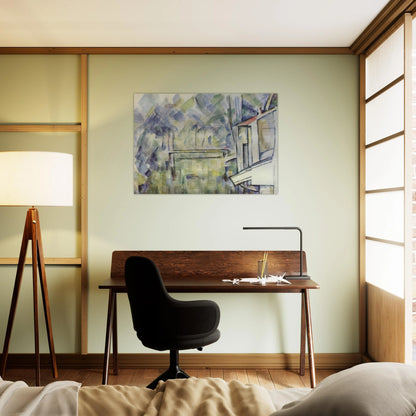 Mill on the River - Paul Cézanne Brushed Aluminum Print - 70x100 cm / 28x40 inches | Paul Cézanne Aluminum Print | Paul Cézanne Prints