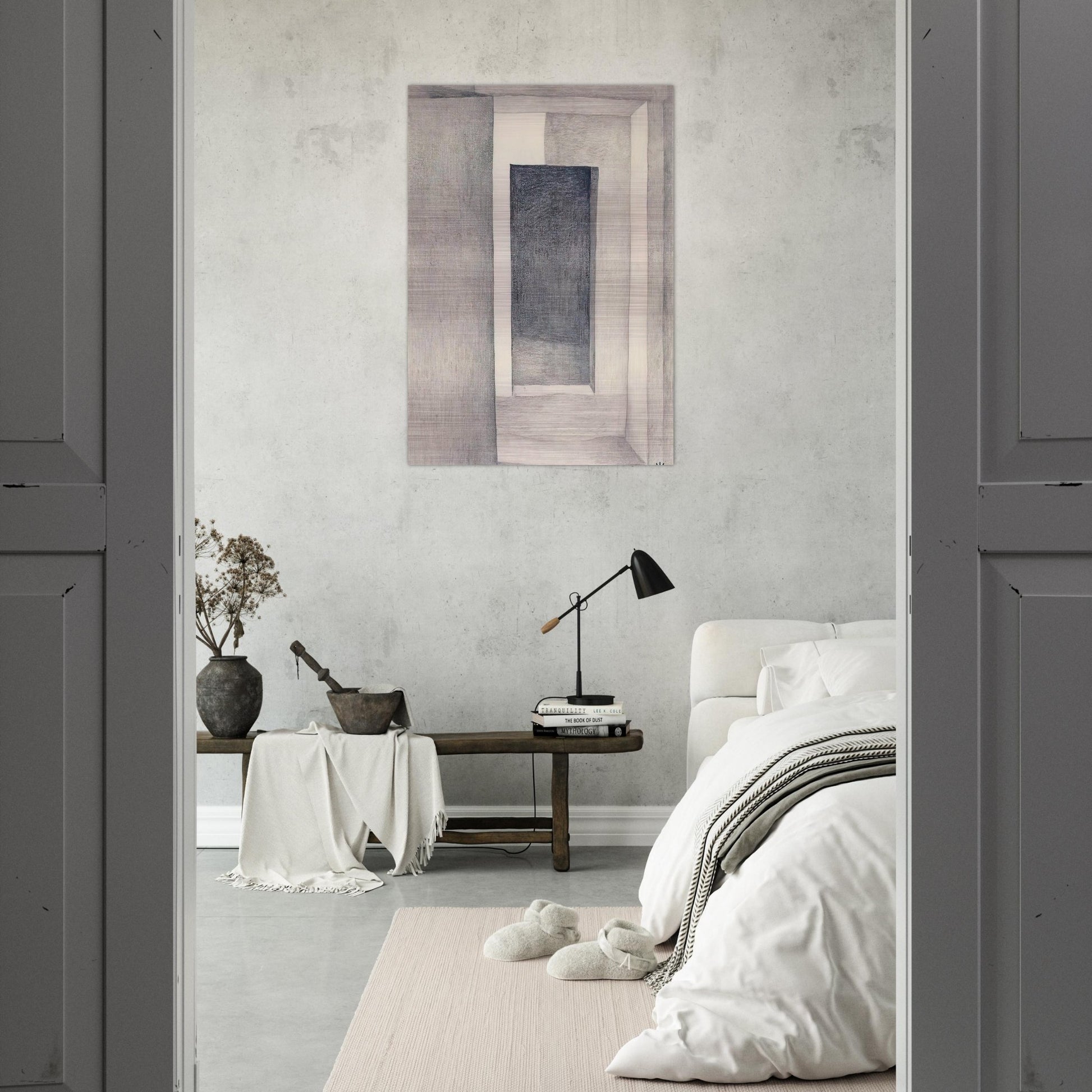 Patio Door - Georgia O'Keeffe Brushed Aluminum Print - 70x100 cm / 28x40 inches | Georgia O'Keeffe Aluminum Print | Georgia O'Keeffe Prints