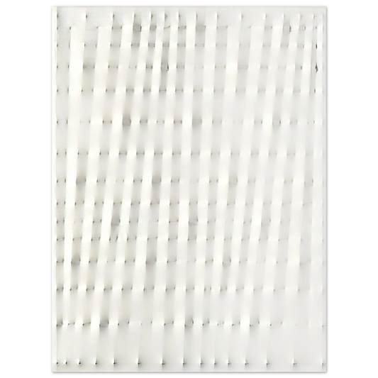 Enrico Castellani - Superficie Bianca - 1985  75x100 cm / 30x40inches Fine Art Poster