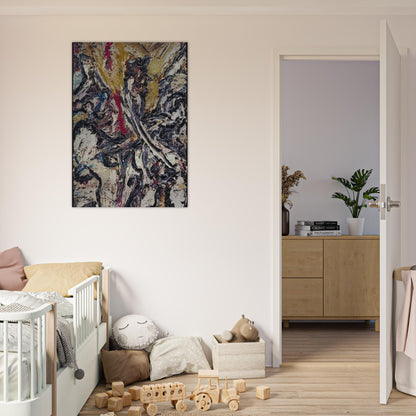 STUDY AFTER TITIAN II - Frank Auerbach Brushed Aluminum Print - 70x100 cm / 28x40 inches | Frank Auerbach Aluminum Print | Frank Auerbach Prints
