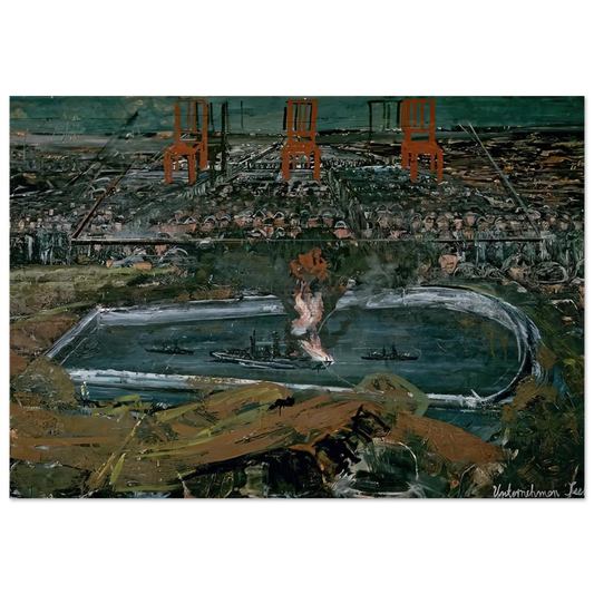 OPERATION SEA LION 1975 - Anselm Kiefer Brushed Aluminum Print - 70x100 cm / 28x40 inches | Anselm Kiefer Aluminum Print | Anselm Kiefer Prints