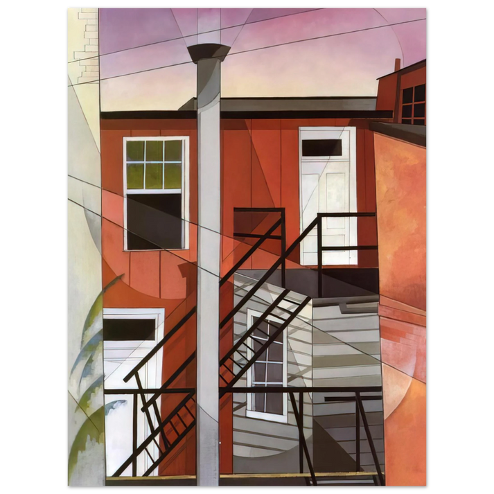 Charles Demuth - Modern Conveniences - 1921  75x100 cm / 30x40inches Fine Art Poster
