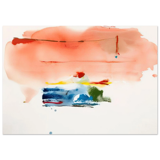 Helen Frankenthaler - Santa Fe II - 1986 Wall art - 13x18 cm / 5x7 inches - Fine Art Poster-canvas - -