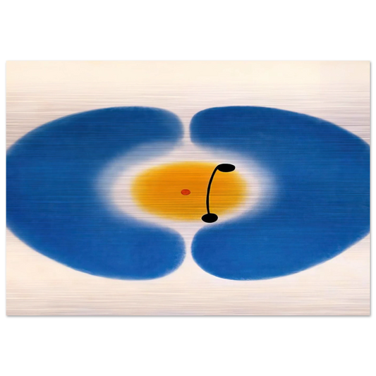 BLUE MANDALA 1978 - Victor Pasmore Brushed Aluminum Print - 70x100 cm / 28x40 inches | Victor Pasmore Aluminum Print | Victor Pasmore Prints