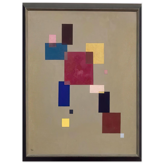 Wassily Kandinsky - THREE RECTANGLES 1930  75x100 cm / 30x40inches Fine Art Poster