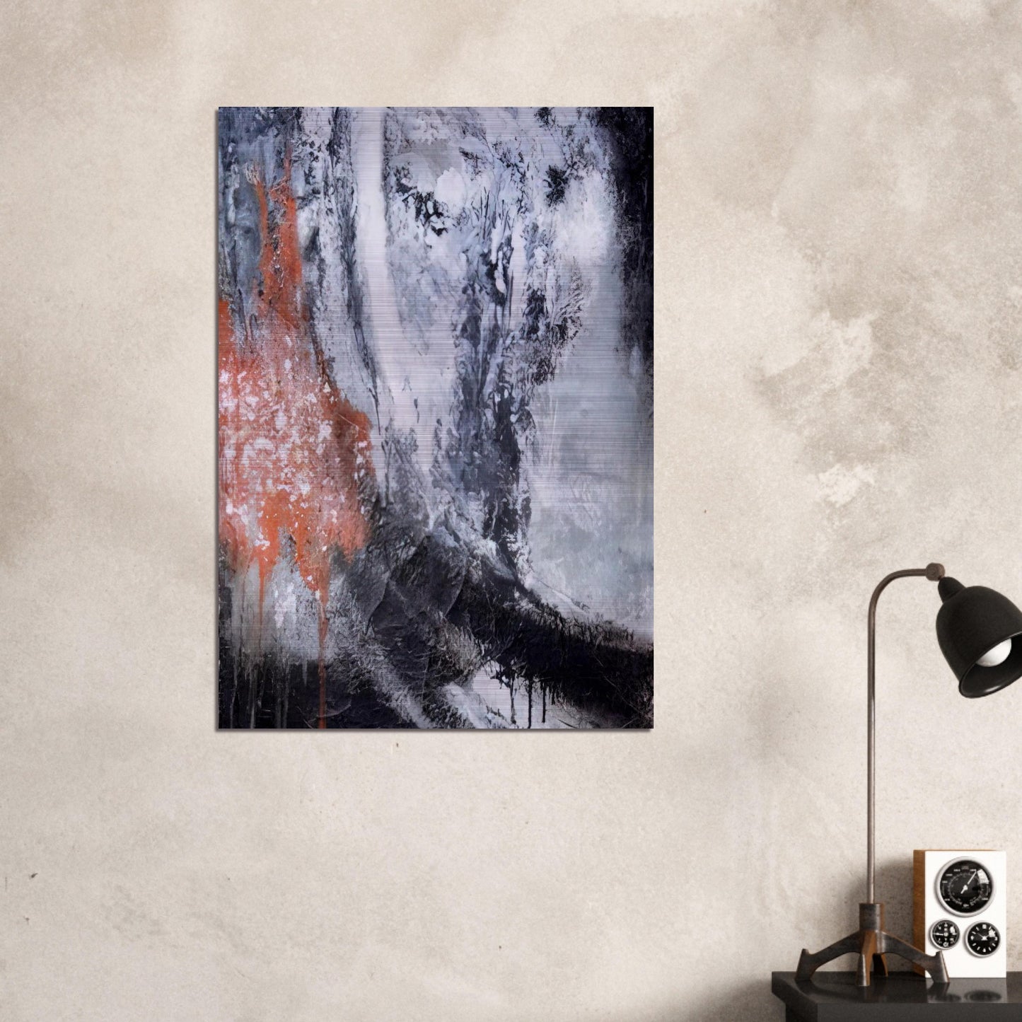 Untitled - Tachisme - Jiro Yoshihara Brushed Aluminum Print - 70x100 cm / 28x40 inches | Jiro Yoshihara Aluminum Print | Jiro Yoshihara Prints