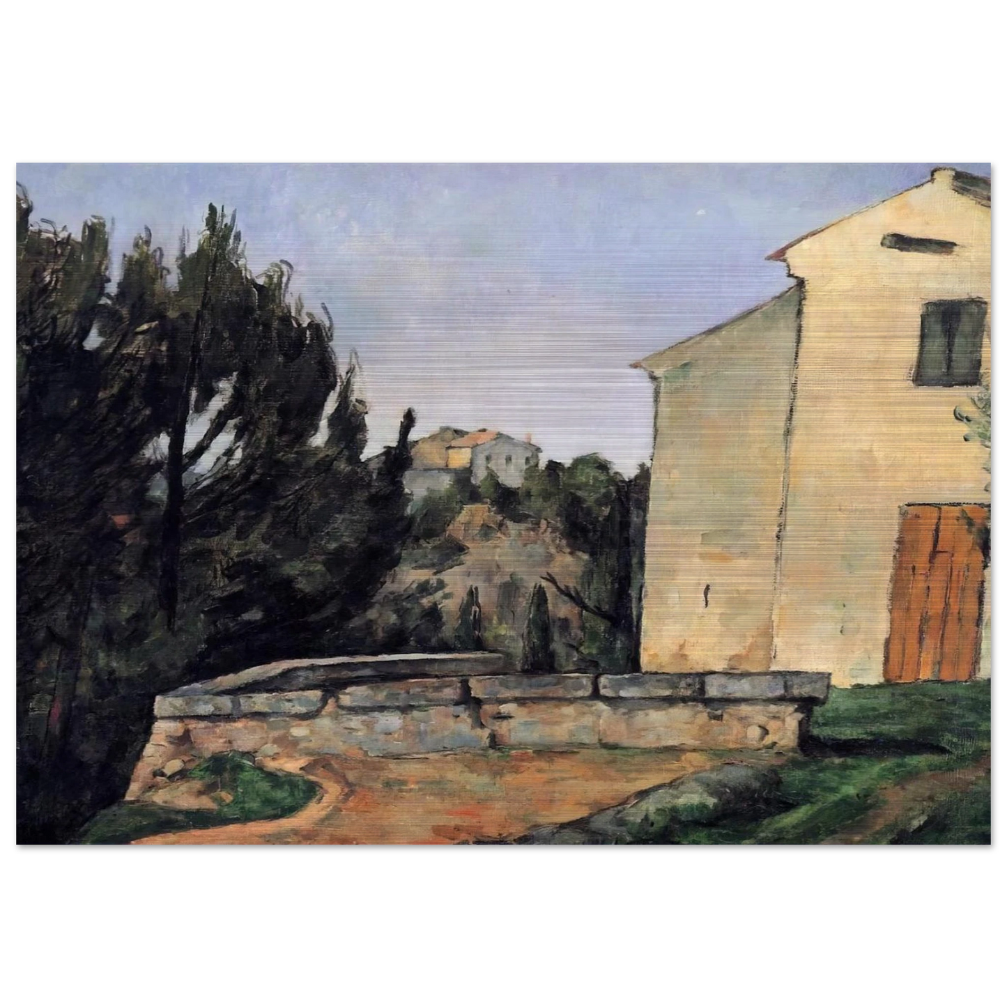 The Abandoned House - Paul Cézanne Brushed Aluminum Print - 70x100 cm / 28x40 inches | Paul Cézanne Aluminum Print | Paul Cézanne Prints