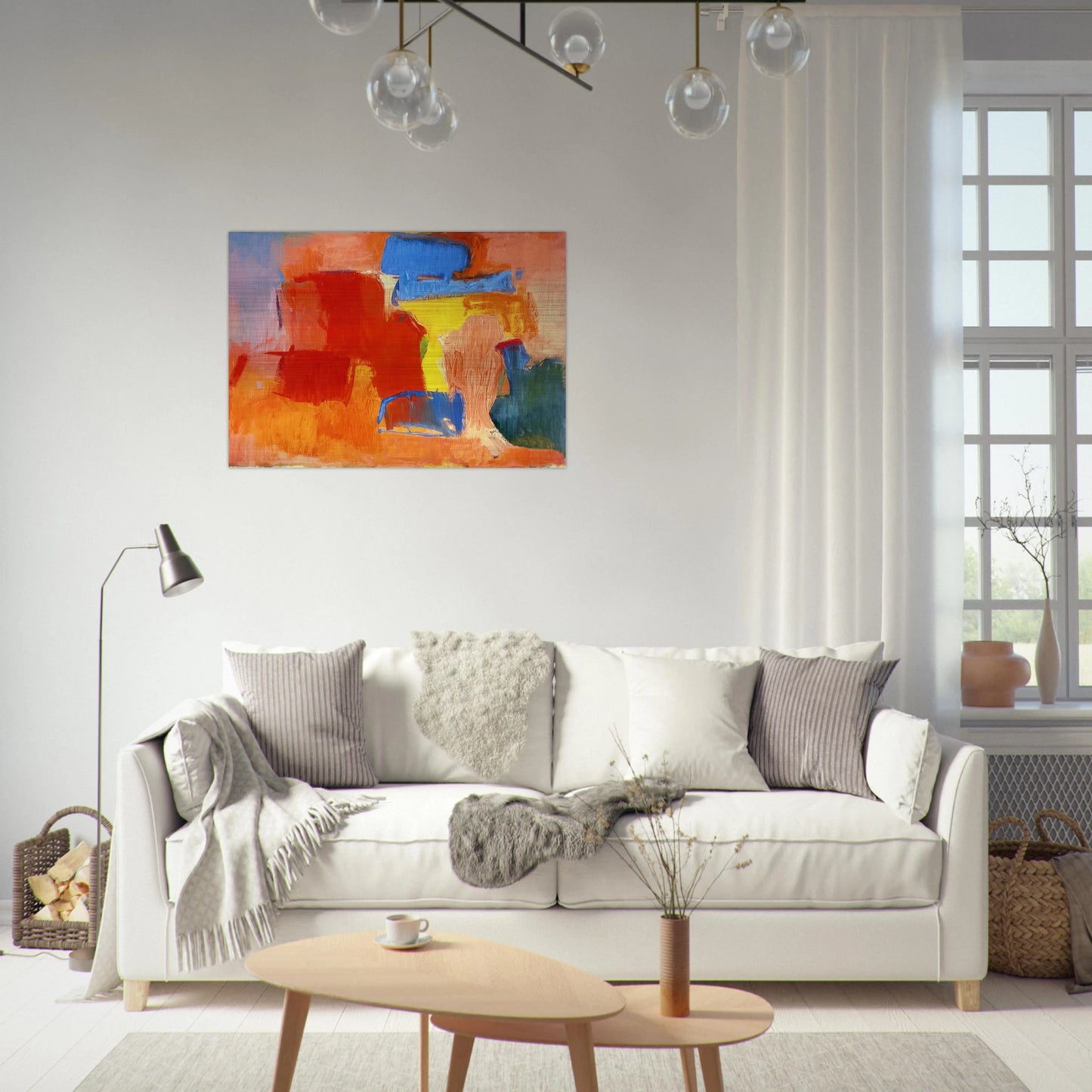 UNTITLED 1959 - Esteban Vicente Brushed Aluminum Print - 70x100 cm / 28x40 inches | Esteban Vicente Aluminum Print | Esteban Vicente Prints