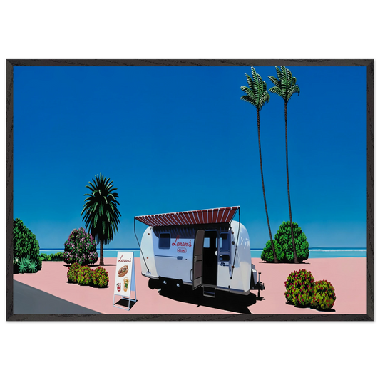Lemsons Beams - Hiroshi Nagai 70x100 cm / 28x40 inches Framed Art Print – Black Wooden Frame