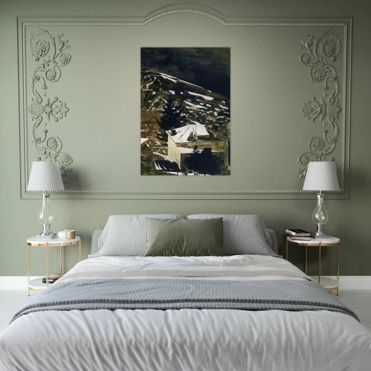WOLF MOON 1975 - Andrew Wyeth Brushed Aluminum Print - 70x100 cm / 28x40 inches | Andrew Wyeth Aluminum Print | Andrew Wyeth Prints