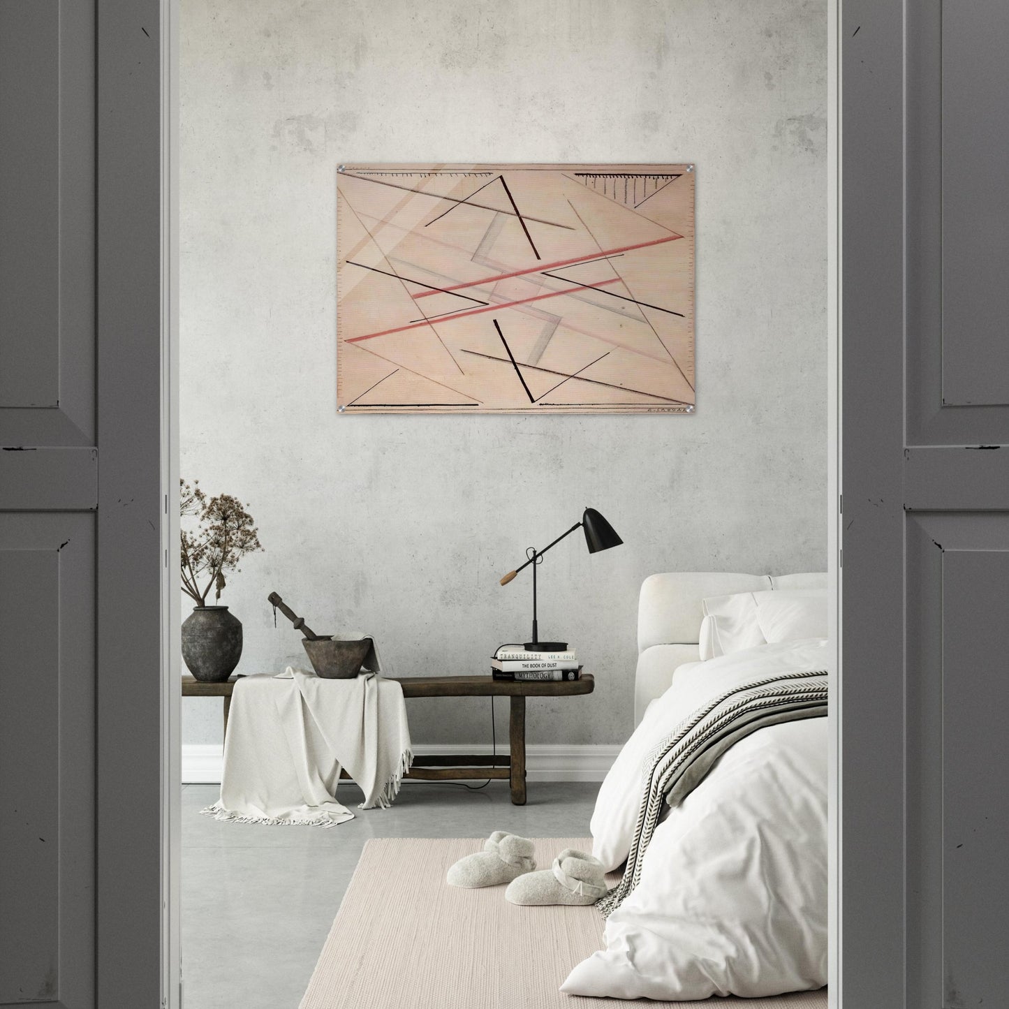 Astrazione di una linea n. 2, disegno - 1925 - Bice Lazzari Acrylic Print - 70x100 cm / 28x40″ inches