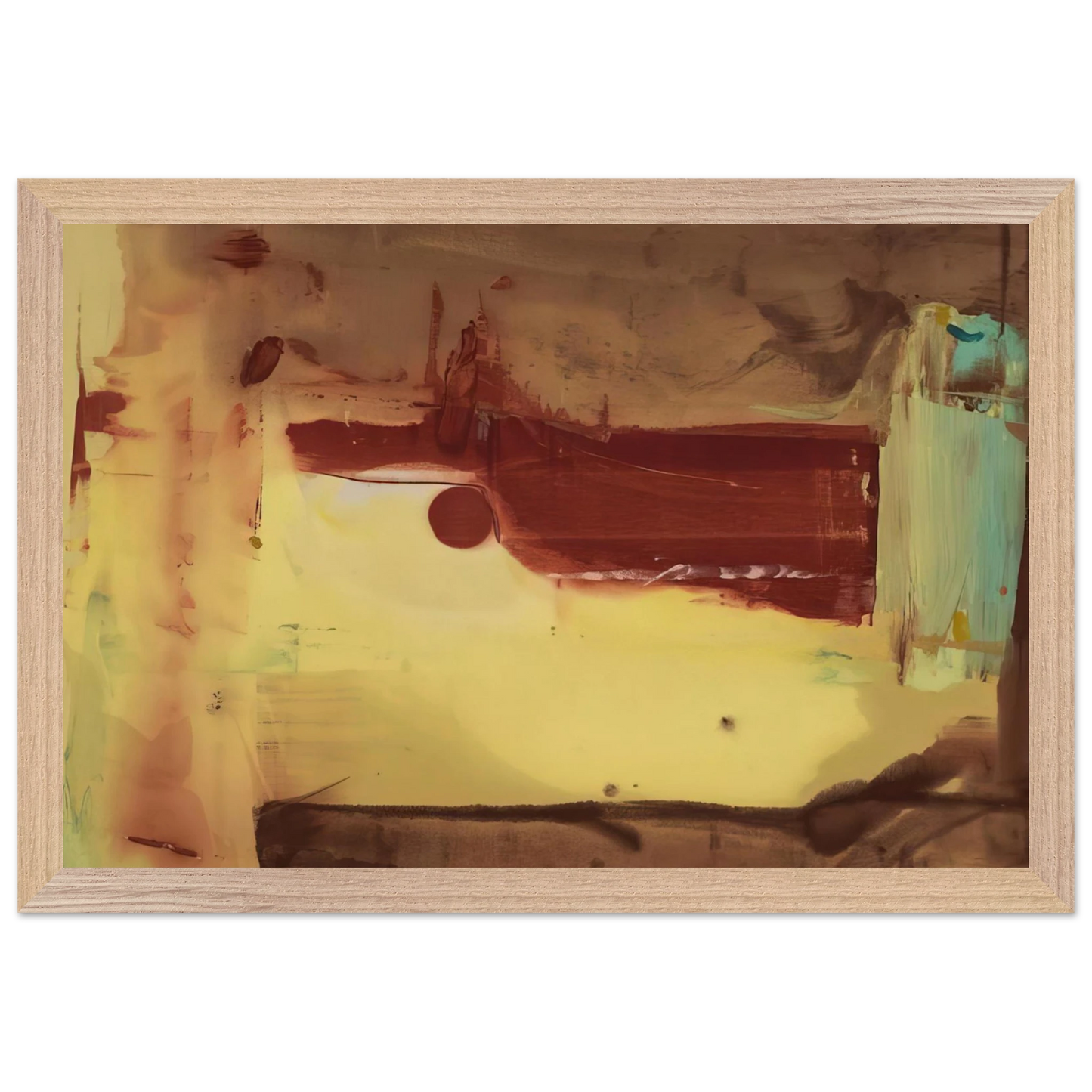 Helen Frankenthaler - Desert Pass - 1976 Wall art - 70x100 cm / 28x40 inches - Fine Art Poster-canvas - -