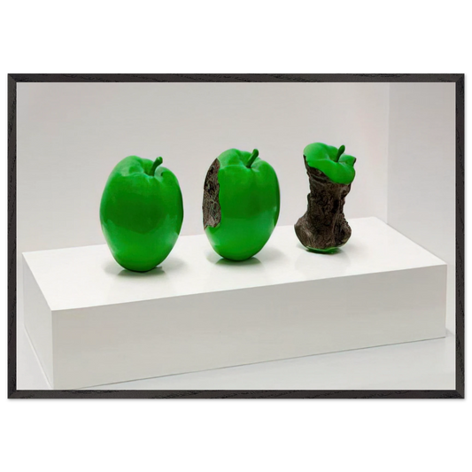 2 Minutes 33 Seconds - 1990 - Billy Apple 70x100 cm / 28x40 inches Framed Art Print – Black Wooden Frame