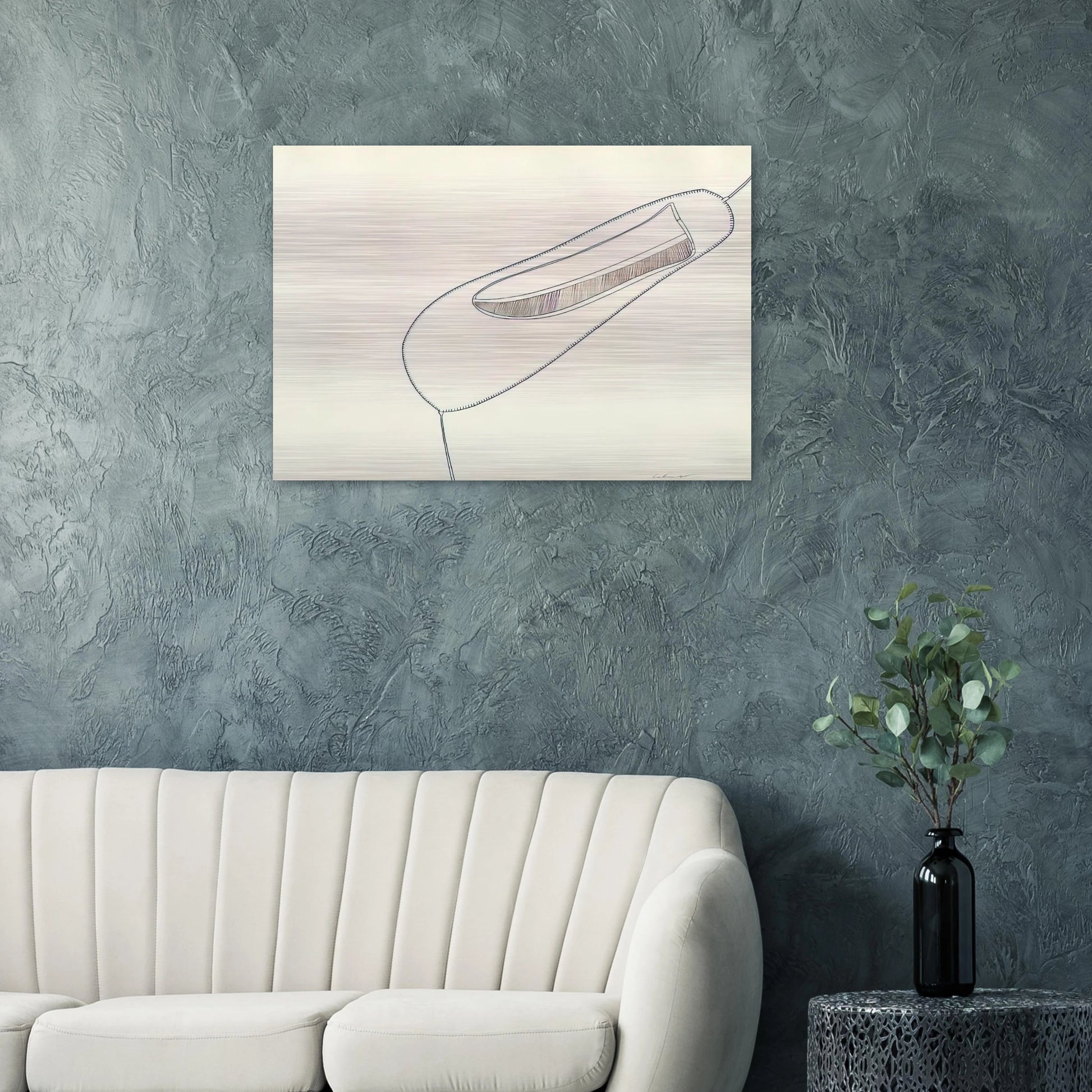 UNTITLED 1965 1 - Eva Hesse Brushed Aluminum Print - 70x100 cm / 28x40 inches | Eva Hesse Aluminum Print | Eva Hesse Prints