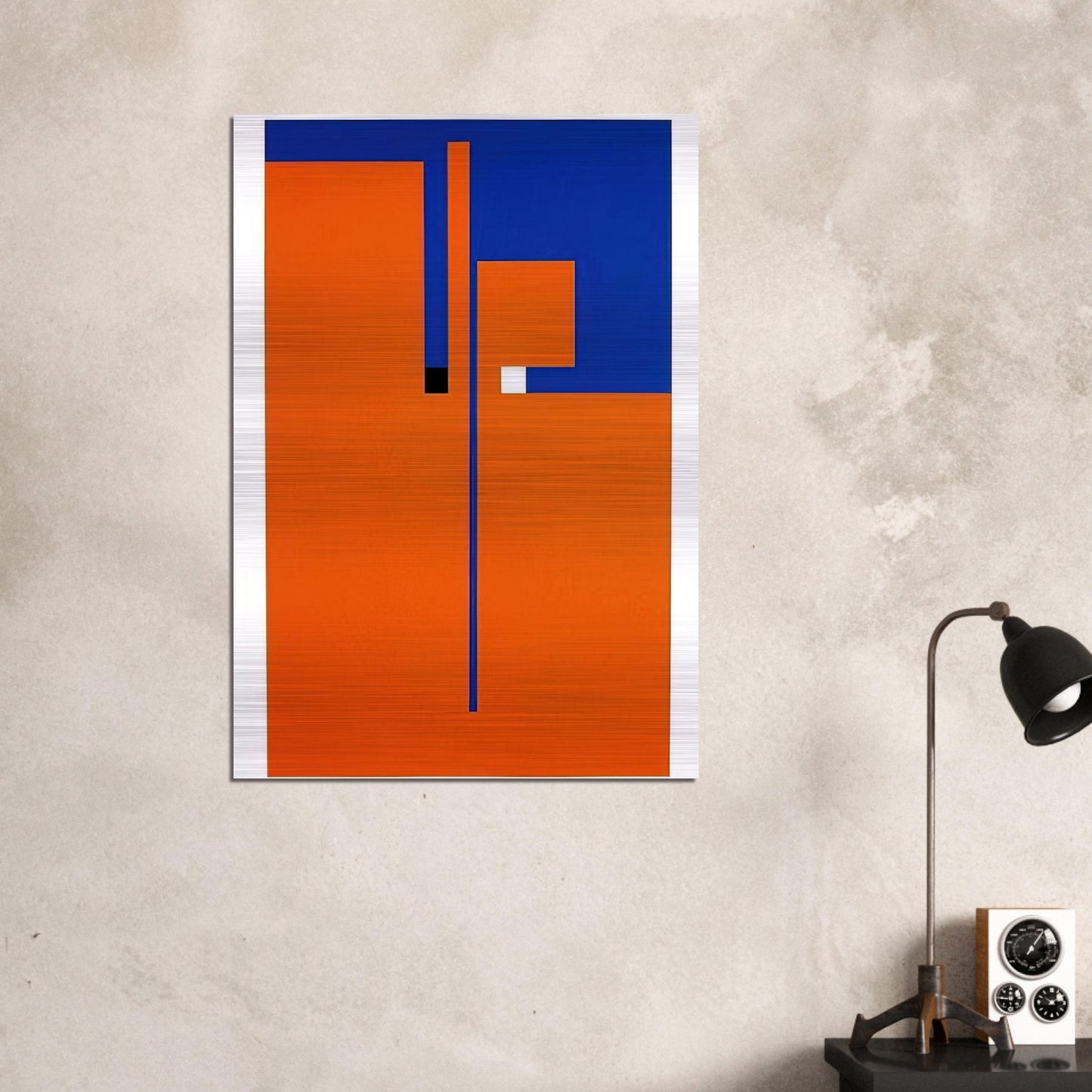 Tribute to Santomaso - Concretism - Bruno Munari Brushed Aluminum Print - 70x100 cm / 28x40 inches | Bruno Munari Aluminum Print | Bruno Munari Prints