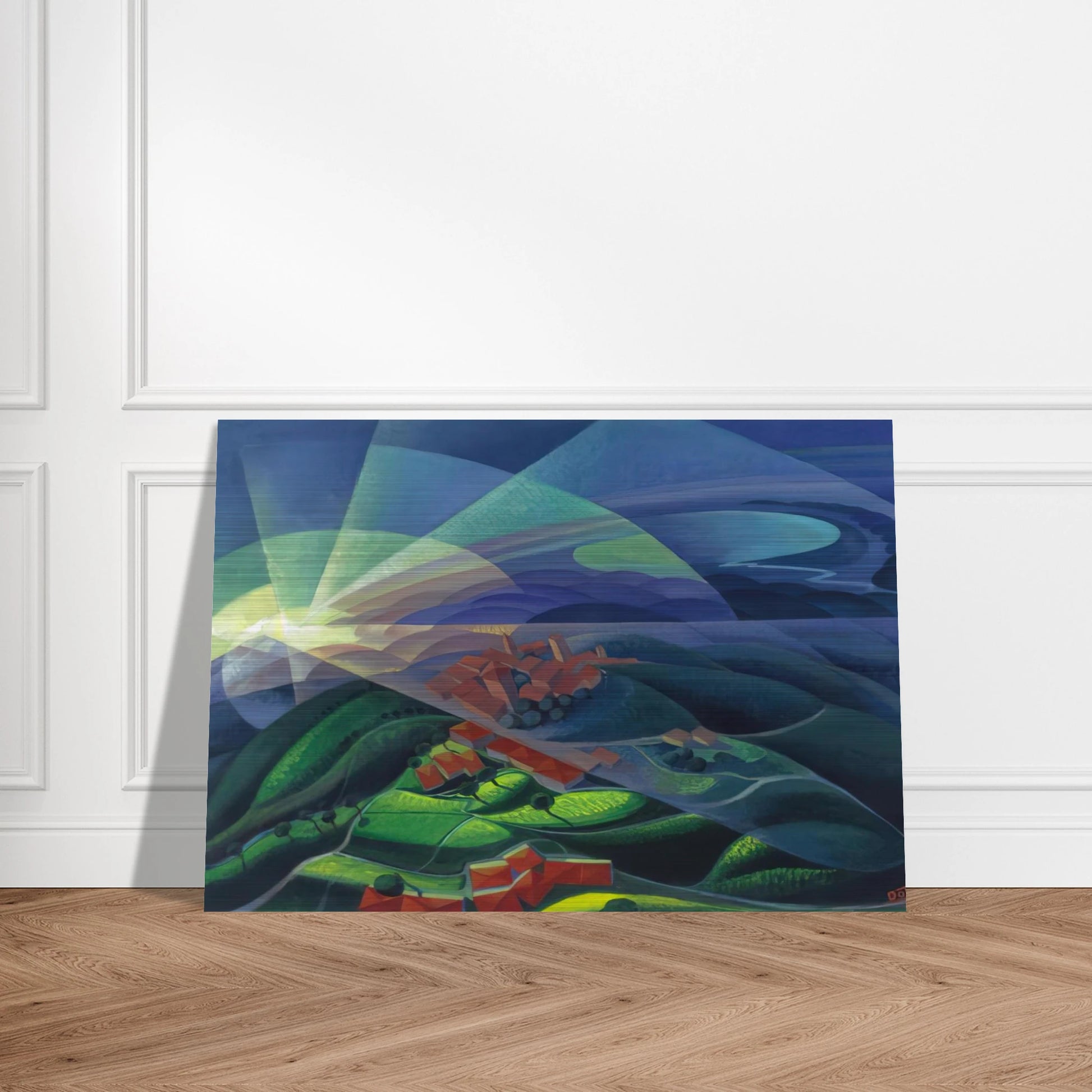 Aurora Volando - 1933 - Gerardo Dottori Brushed Aluminum Print - 70x100 cm / 28x40 inches | Gerardo Dottori Aluminum Print | Gerardo Dottori Prints