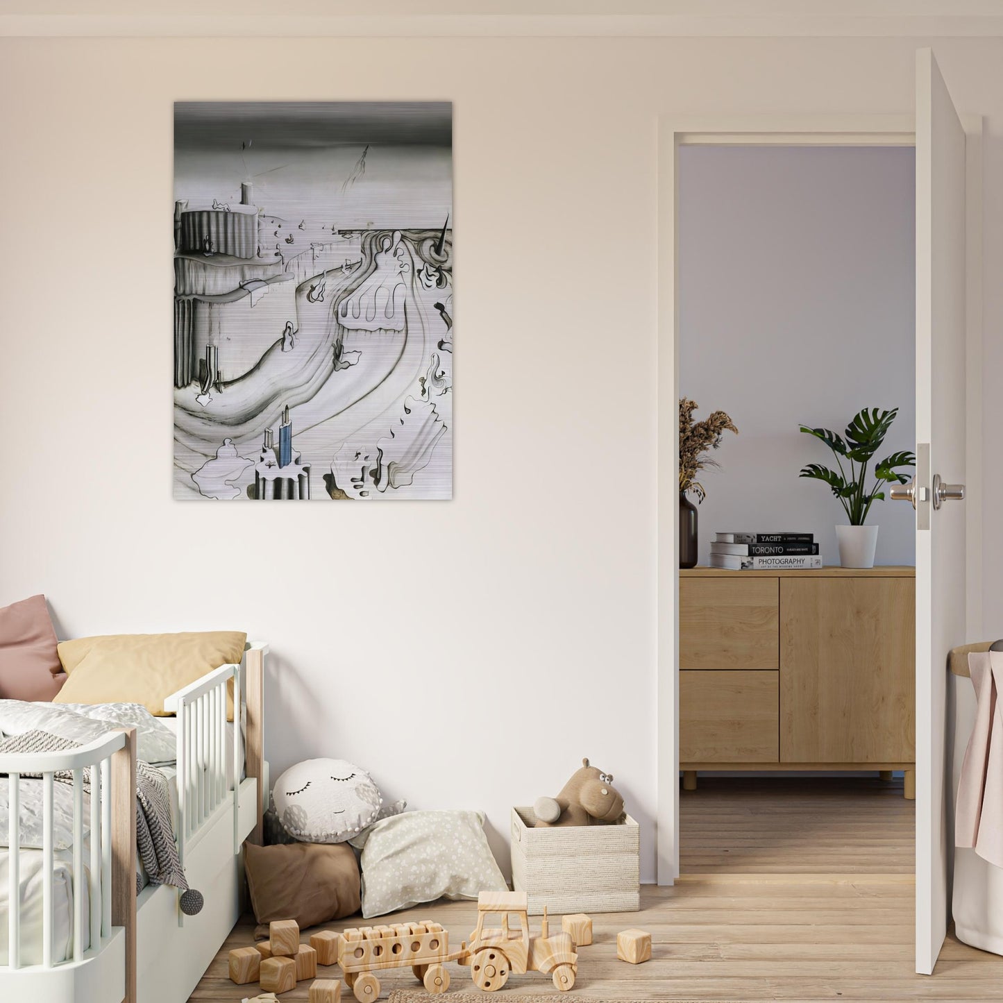 Promontory Palace - Yves Tanguy Brushed Aluminum Print - 70x100 cm / 28x40 inches | Yves Tanguy Aluminum Print | Yves Tanguy Prints