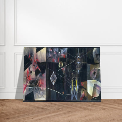 BLACK VIRTUE 1943 - Roberto Matta Brushed Aluminum Print - 70x100 cm / 28x40 inches | Roberto Matta Aluminum Print | Roberto Matta Prints