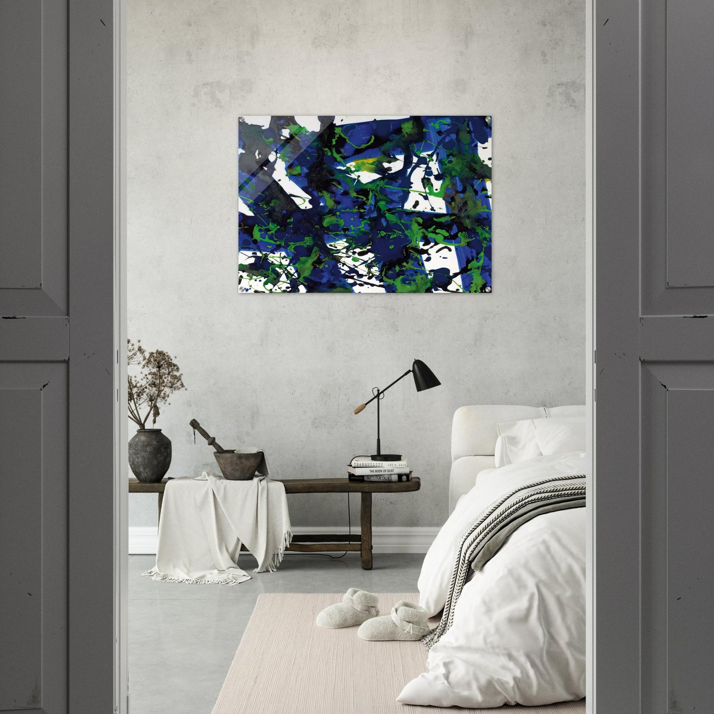 Untitled  SFP94-17  SF94-032  - Sam Francis Acrylic Print - 70x100 cm / 28x40″ inches