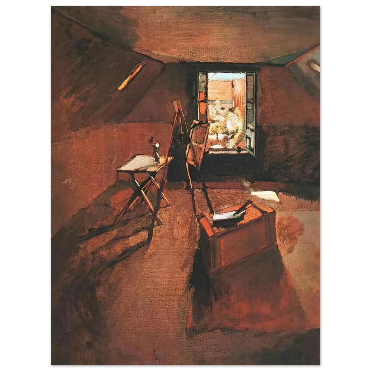 Henri Matisse - STUDIO UNDER THE EAVES  75x100 cm / 30x40inches Fine Art Poster