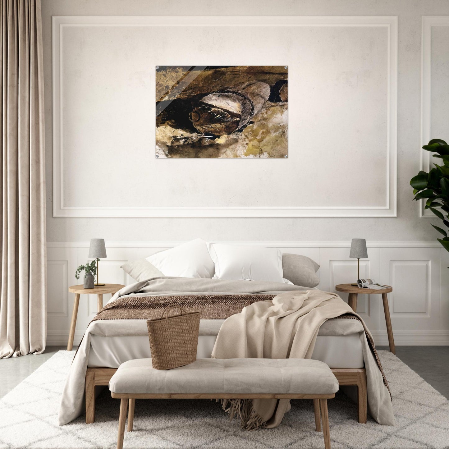 LOG CHAIN - Andrew Wyeth Acrylic Print - 70x100 cm / 28x40″ inches
