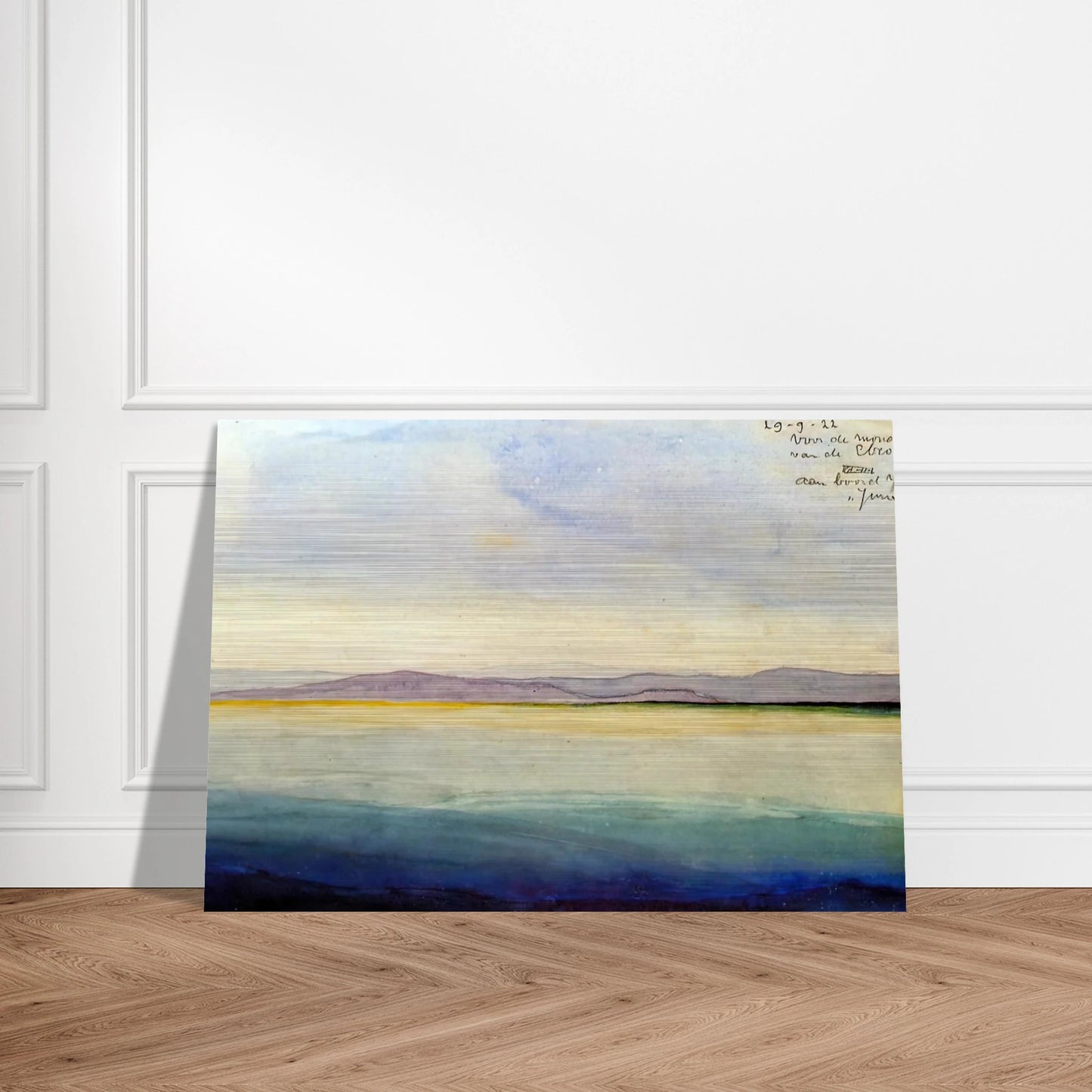 THE SEA AT THE MOUTH OF THE EBRO - MC Escher Brushed Aluminum Print - 70x100 cm / 28x40 inches | MC Escher Aluminum Print | MC Escher Prints