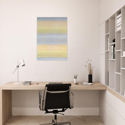 With My Back to the World - Agnes Martin Brushed Aluminum Print - 70x100 cm / 28x40 inches | Agnes Martin Aluminum Print | Agnes Martin Prints