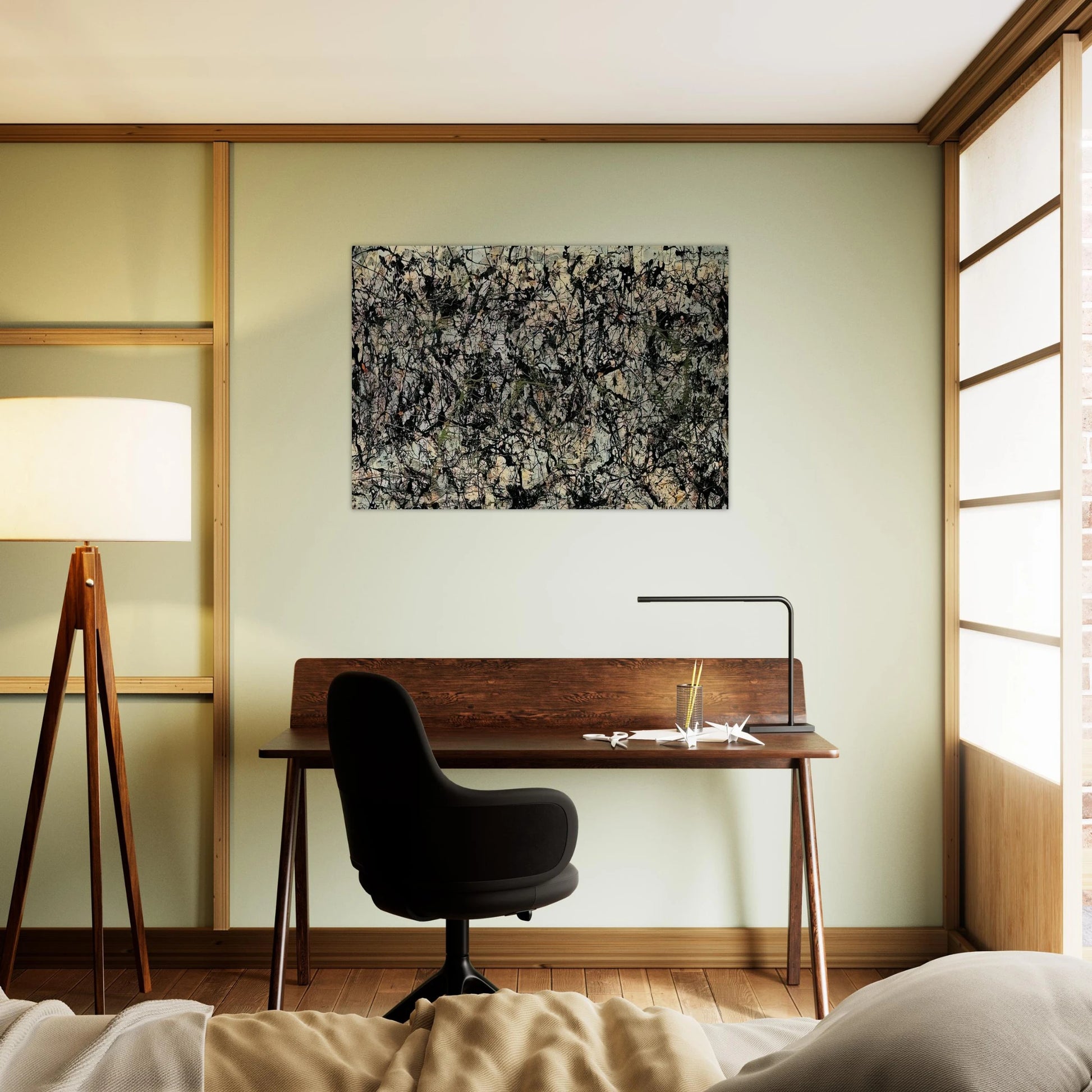 LUCIFER 1947 - Jackson Pollock Brushed Aluminum Print - 70x100 cm / 28x40 inches | Jackson Pollock Aluminum Print | Jackson Pollock Prints