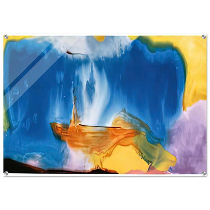 Moveable Blue, 1973- - Helen Frankenthaler Acrylic Print - 70x100 cm / 28x40″ inches