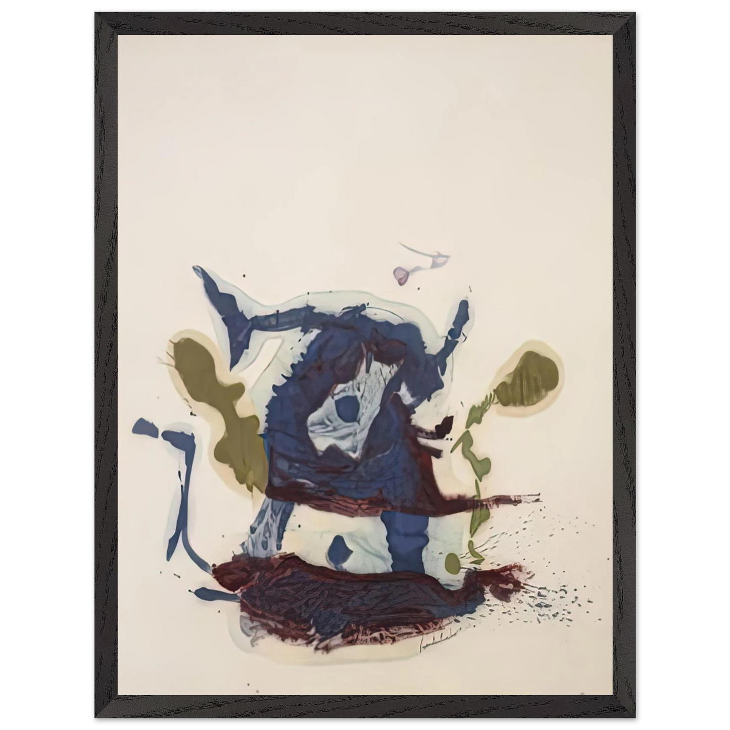 Helen Frankenthaler - Vessel, 1961- Wall Art - 30x40 cm / 12x16 inches - Premium Wooden Framed Poster With Fine Art Paper-canvas - White frame