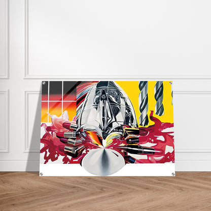 The Swimmer in the Econo-mist  painting 3  - James Rosenquist Acrylic Print - 70x100 cm / 28x40″ inches | James Rosenquist Wall Art | James Rosenquist Prints
