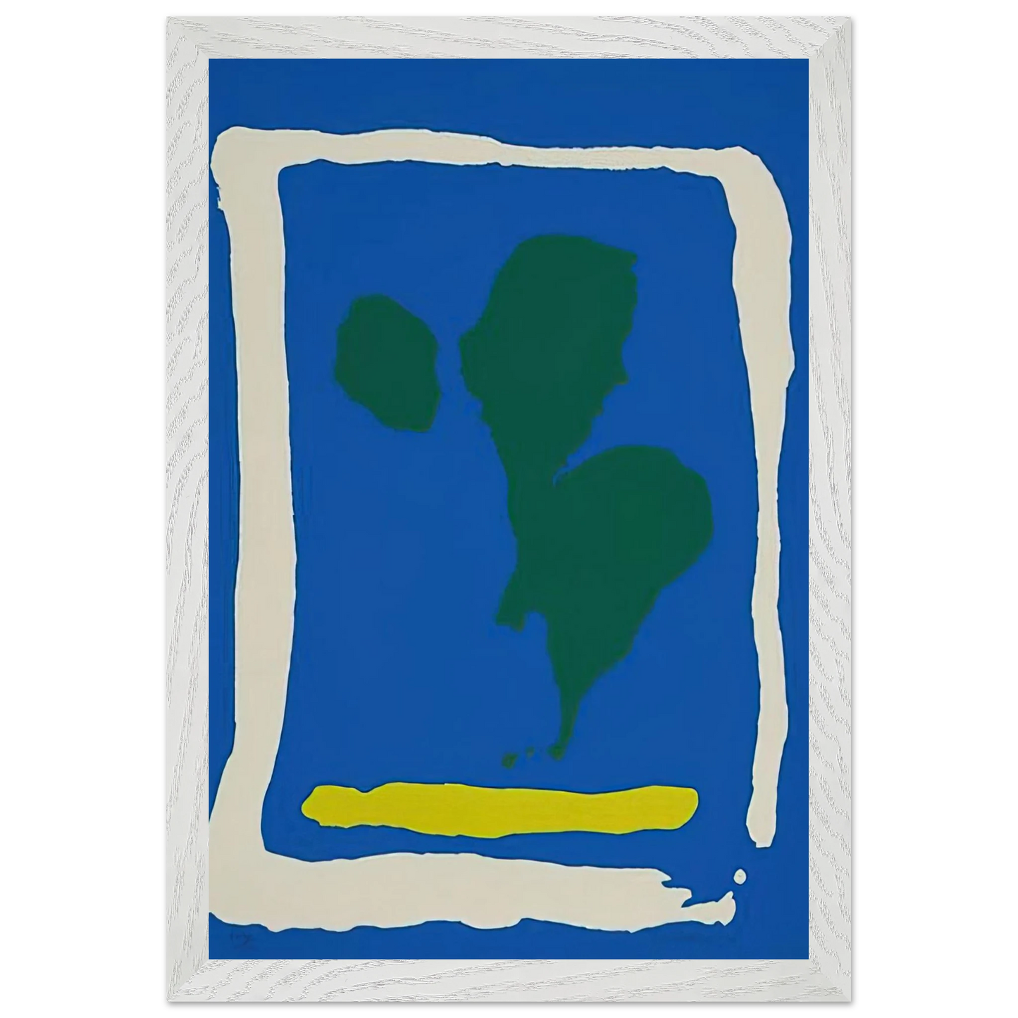 Helen Frankenthaler - Air Frame - 1965 Wall art - 35x35 cm / 14x14 inches - Fine Art Poster-canvas - -