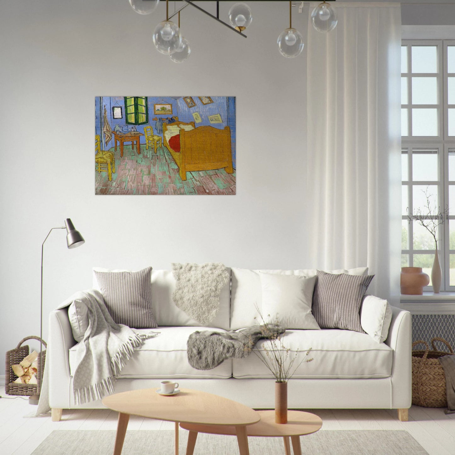 Vincent's Bedroom in Arles - Vincent van Gogh Brushed Aluminum Print - 70x100 cm / 28x40 inches | Vincent van Gogh Aluminum Print | Vincent van Gogh Prints