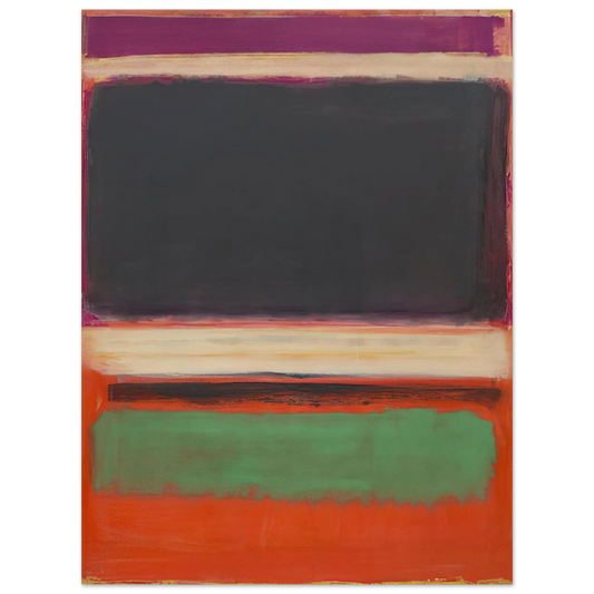 Mark Rothko - No.3No.13 Magenta, Black, Green on Orange - 1949 Wall Art - 21x29.7 cm / 8x12" - Fine Art Poster - -