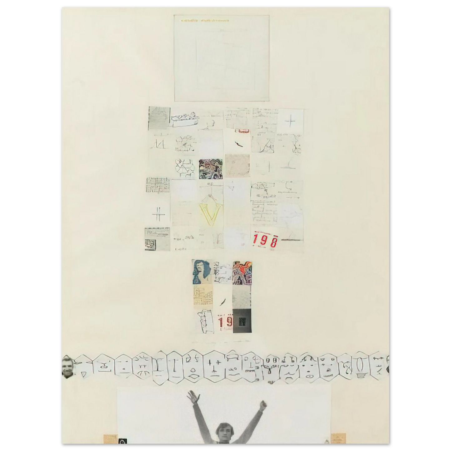 Alighiero Boetti - UNTITLED 1980  75x100 cm / 30x40inches Fine Art Poster