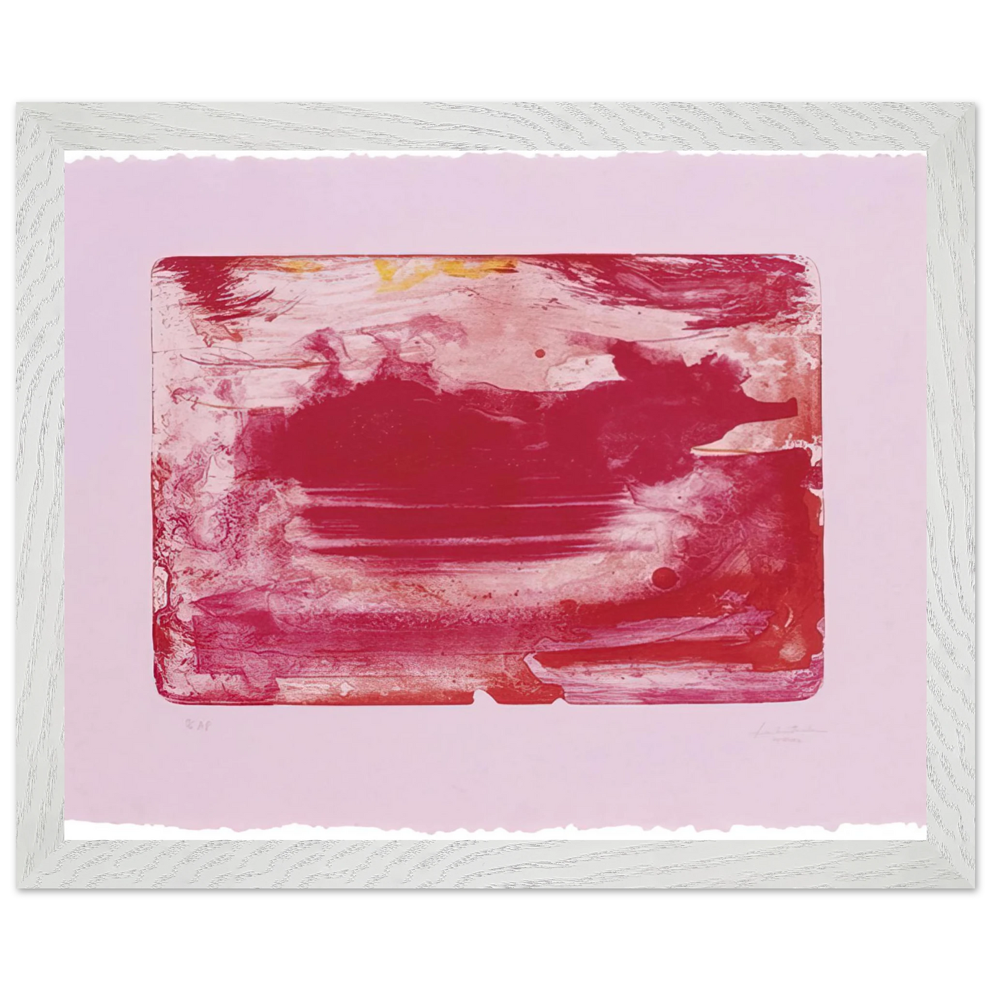 Helen Frankenthaler - The Red Sea - 1982 Wall art - 40x50 cm / 16x20 inches - Fine Art Poster-canvas - -