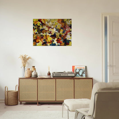 ABSTRACT EXPRESSIONIST AUTUMN SKY 1953 - Audrey Flack Brushed Aluminum Print - 70x100 cm / 28x40 inches | Audrey Flack Aluminum Print | Audrey Flack Prints