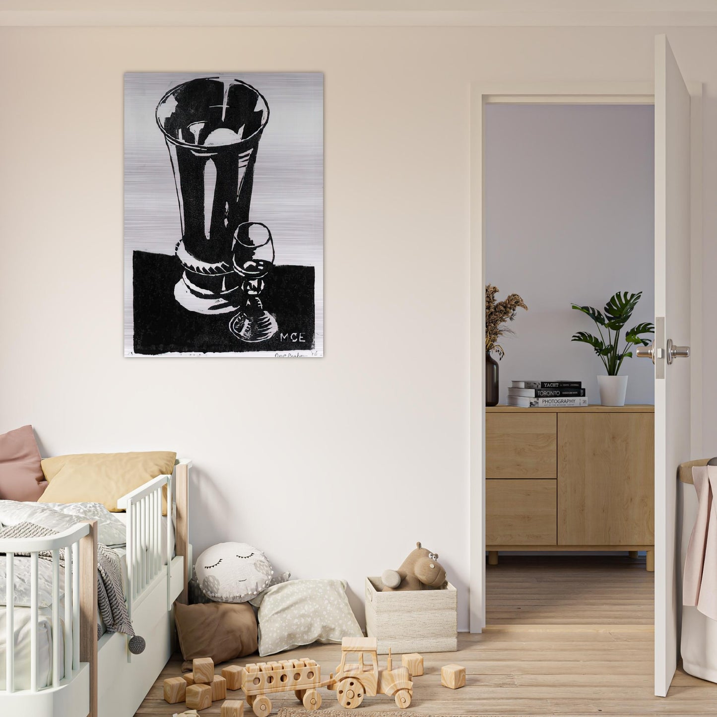 STILL LIFE 1917 - MC Escher Brushed Aluminum Print - 70x100 cm / 28x40 inches | MC Escher Aluminum Print | MC Escher Prints