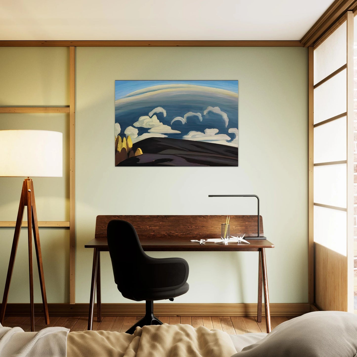 Aftermath of Storm - Lake Superior Sketch XXXIV - 1926 - Lawren Harris Brushed Aluminum Print - 70x100 cm / 28x40 inches | Lawren Harris Aluminum Print | Lawren Harris Prints