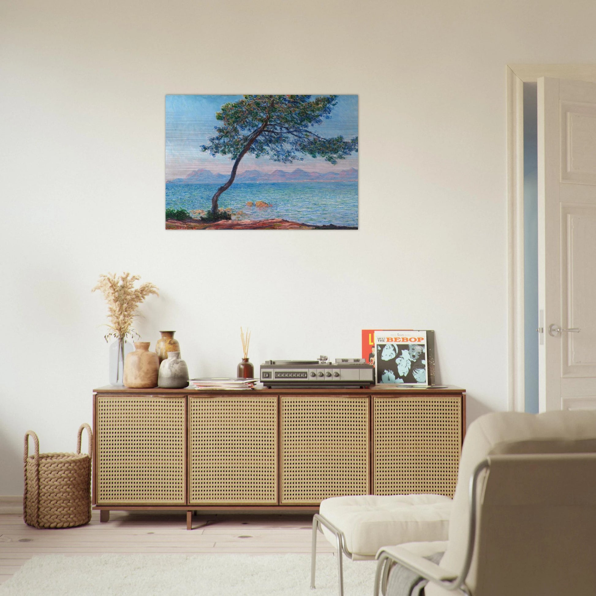 The Esterel Mountains - claude monet Brushed Aluminum Print - 70x100 cm / 28x40 inches | claude monet Aluminum Print | claude monet Prints