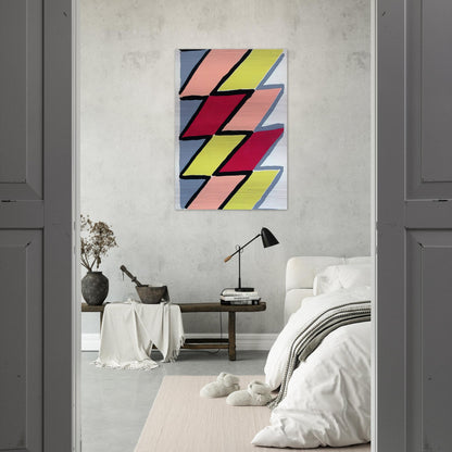 COMPOSITION 22 - Sonia Delaunay Brushed Aluminum Print - 70x100 cm / 28x40 inches | Sonia Delaunay Aluminum Print | Sonia Delaunay Prints