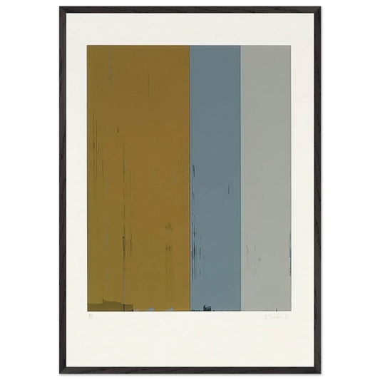 Untitled Lewison 24-5 - Color Field Painting - Brice Marden 70x100 cm / 28x40 inches Framed Art Print – Black Wooden Frame