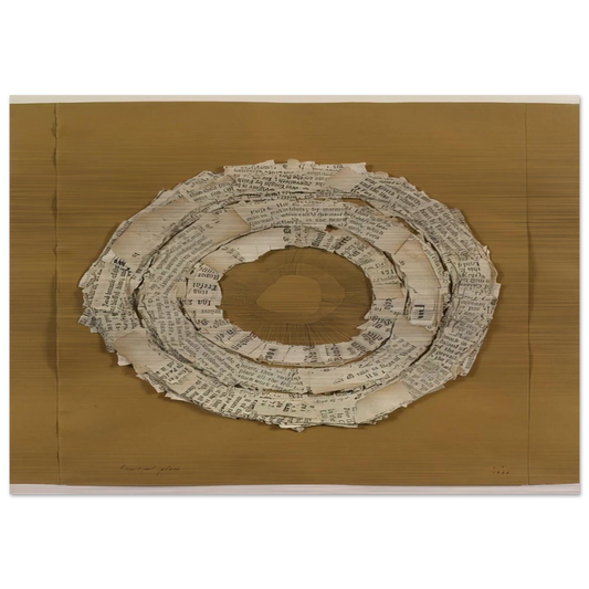 FRUITFUL PLACE 1966 - Lenore Tawney Brushed Aluminum Print - 70x100 cm / 28x40 inches | Lenore Tawney Aluminum Print | Lenore Tawney Prints